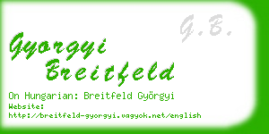 gyorgyi breitfeld business card